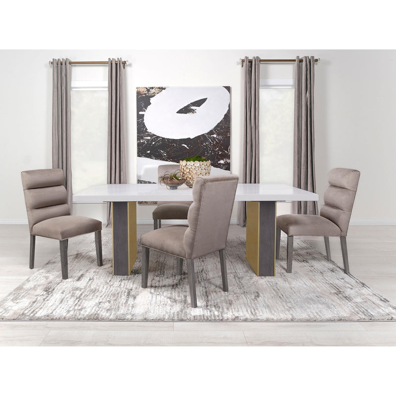  Coaster Furniture Carla 106684 Velvet Upholstered Dining Side Chair - Ash IMAGE 13