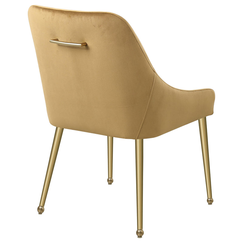  Coaster Furniture Mayette 107582 Upholstered Dining Side Chair - Cognac IMAGE 7