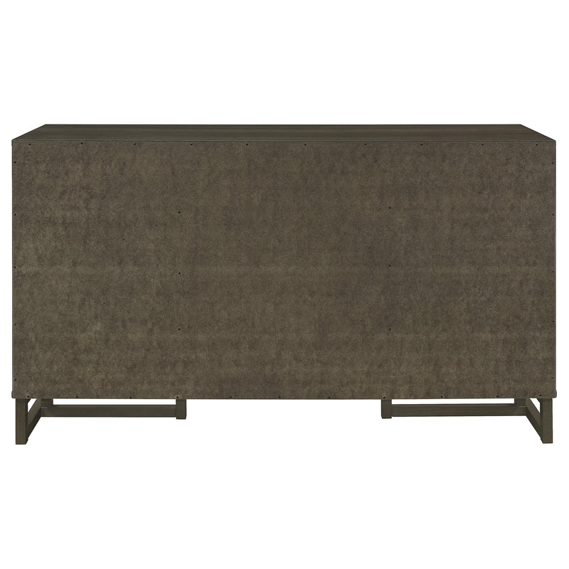  Coaster Furniture Kelly 107965 3-Drawer Storage Dining Sideboard Buffet - Dark Grey IMAGE 6