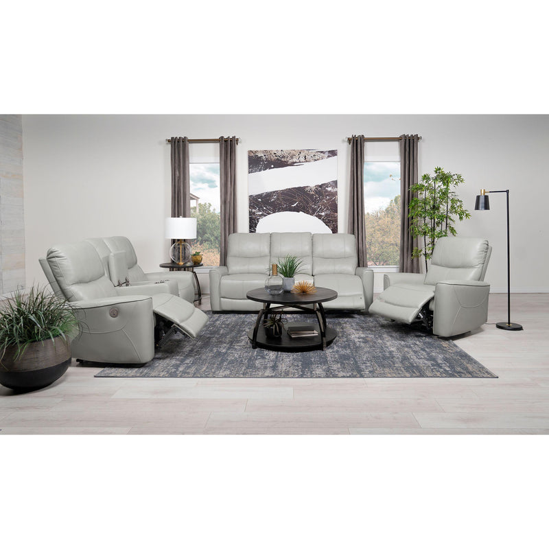  Coaster Furniture Greenfield 610262P Upholstered Power Reclining Loveseat - Dove Grey IMAGE 9