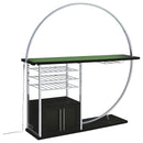  Coaster Furniture Risley 182799 2-door Circular LED Home Bar Cabinet - Dark Charcoal IMAGE 12