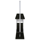  Coaster Furniture Risley 182799 2-door Circular LED Home Bar Cabinet - Dark Charcoal IMAGE 6