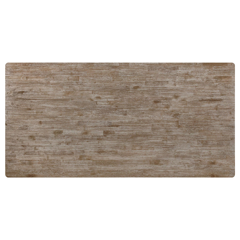  Coaster Furniture Bridget 108221 Rectangular 79-inch Dining Table - Brown Brushed IMAGE 5