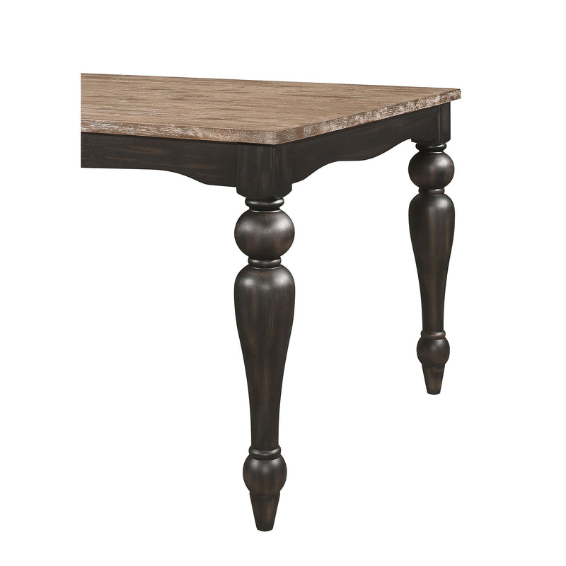  Coaster Furniture Bridget 108221 Rectangular 79-inch Dining Table - Brown Brushed IMAGE 7