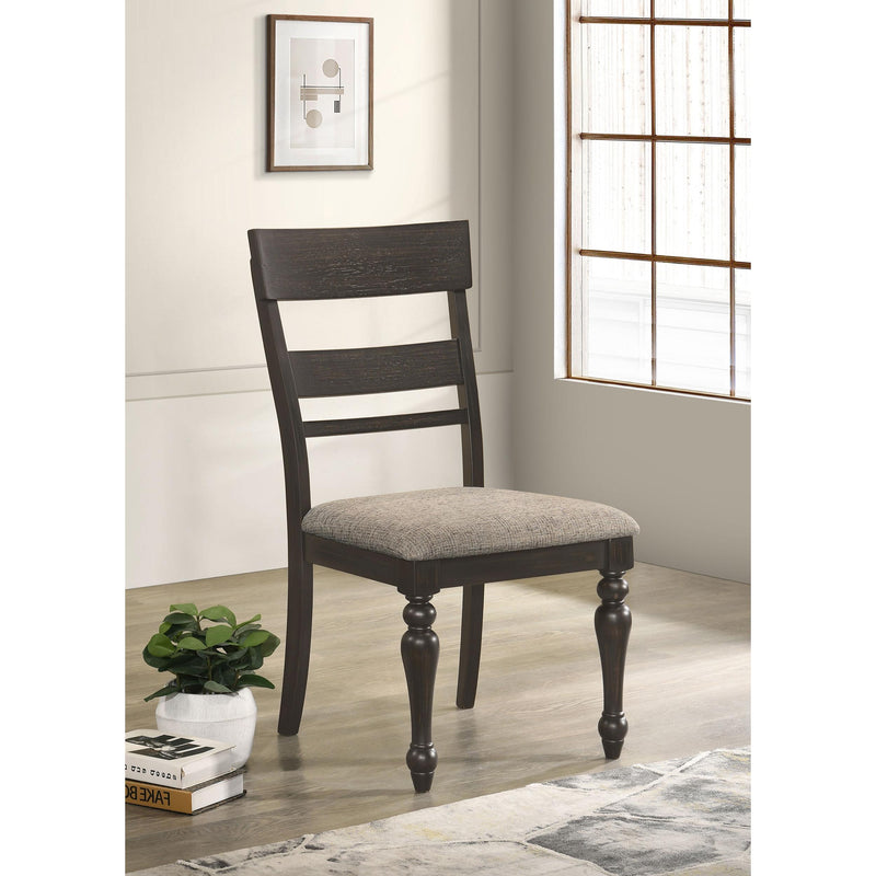  Coaster Furniture Bridget 108222 Wood Dining Side Chair - Charcoal IMAGE 2