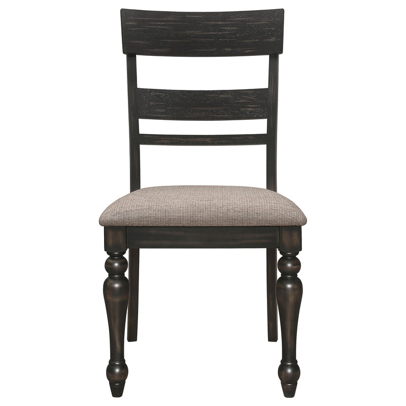  Coaster Furniture Bridget 108222 Wood Dining Side Chair - Charcoal IMAGE 3