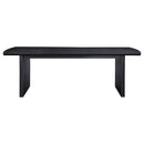  Coaster Furniture Brookmead 108231 100-inch Extension Leaf Dining Table - Black IMAGE 5