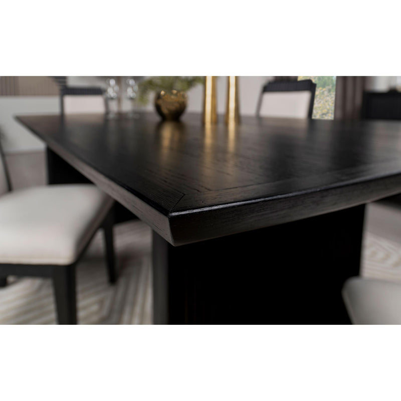  Coaster Furniture Brookmead 108231 100-inch Extension Leaf Dining Table - Black IMAGE 9