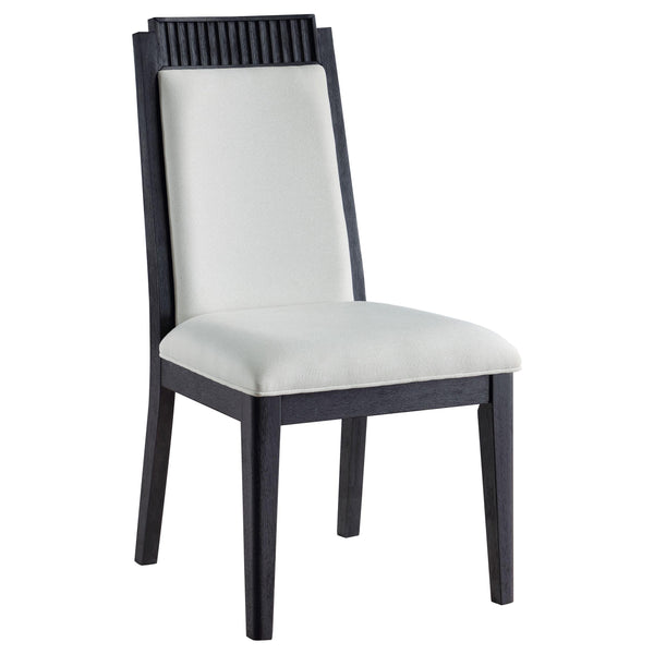  Coaster Furniture Brookmead 108232 Wood Dining Side Chair - Ivory and Black IMAGE 1