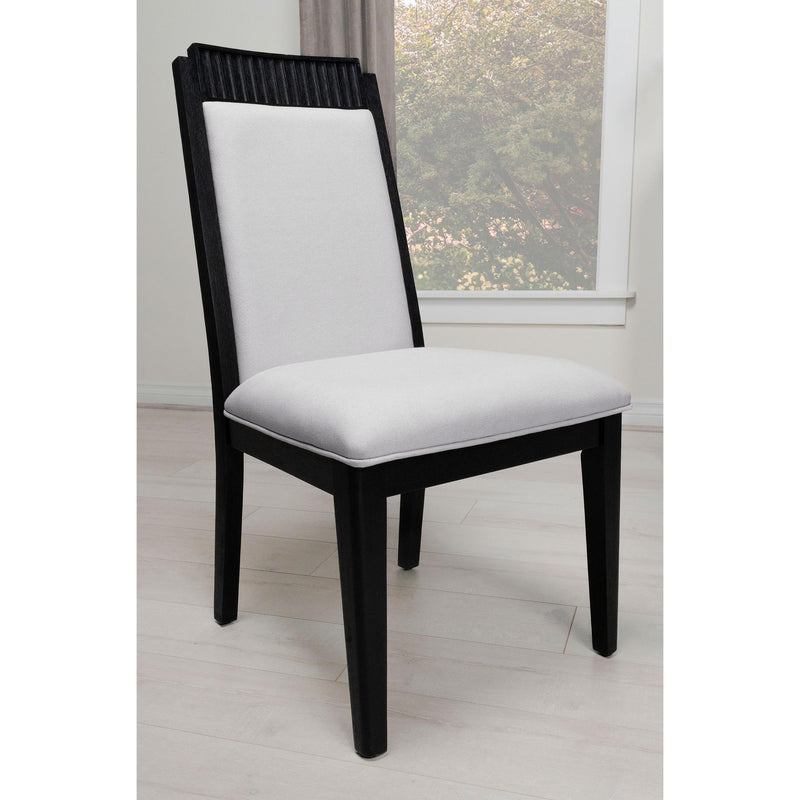  Coaster Furniture Brookmead 108232 Wood Dining Side Chair - Ivory and Black IMAGE 2