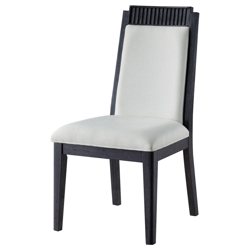  Coaster Furniture Brookmead 108232 Wood Dining Side Chair - Ivory and Black IMAGE 4