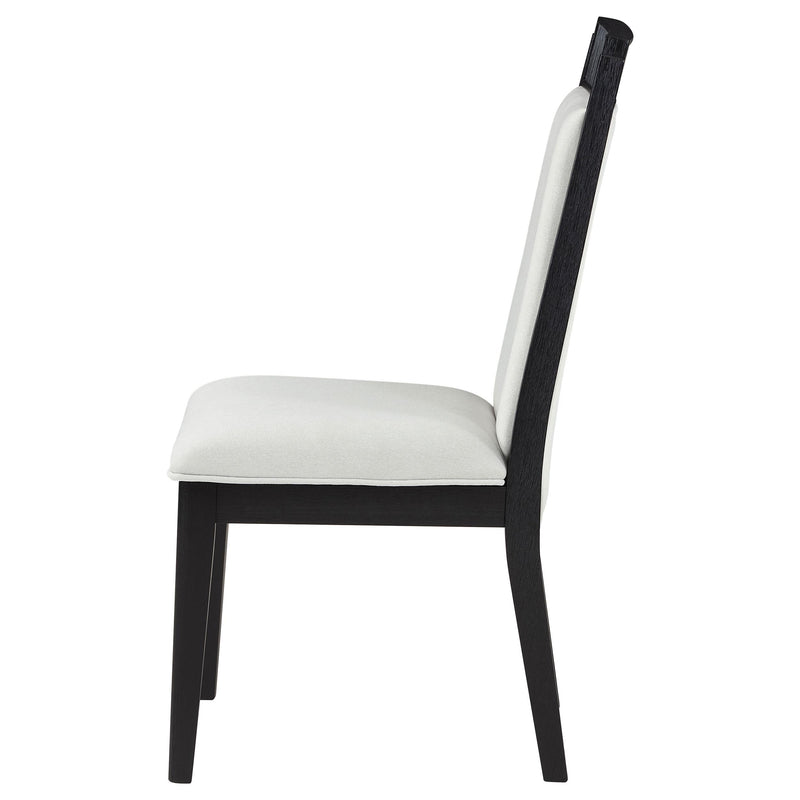  Coaster Furniture Brookmead 108232 Wood Dining Side Chair - Ivory and Black IMAGE 5
