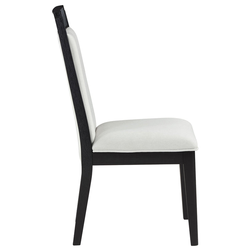 Coaster Furniture Brookmead 108232 Wood Dining Side Chair - Ivory and Black IMAGE 9
