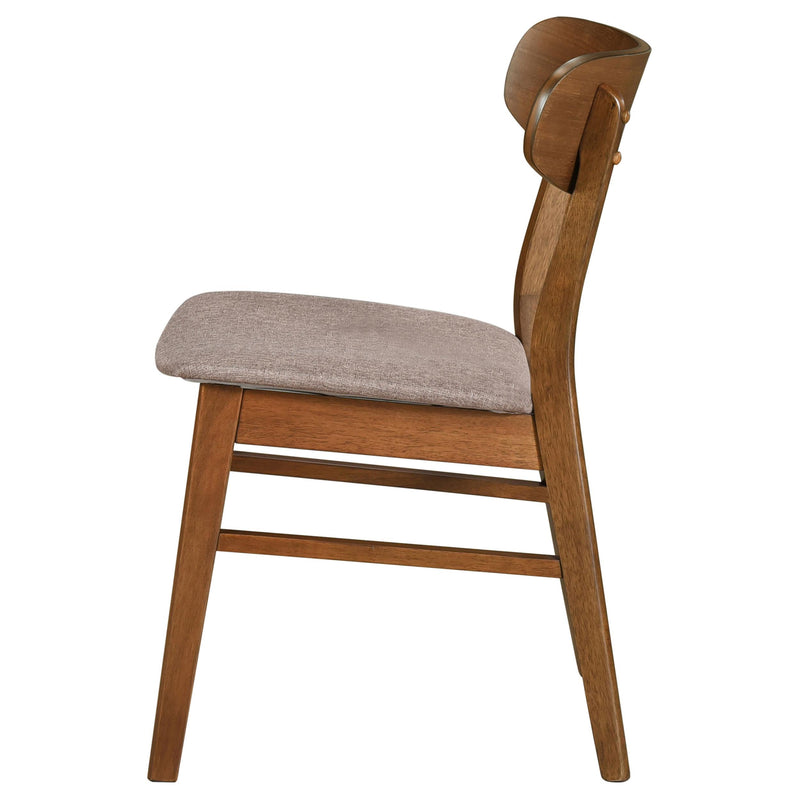  Coaster Furniture Dortch 108462 Dining Side Chair - Walnut and Brown IMAGE 5