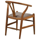  Coaster Furniture Dinah 108472 Wood Wishbone Dining Side Chair - Walnut IMAGE 7