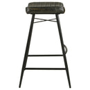  Coaster Furniture Bayu 109259 Leather Upholstered Bar Stool - Espresso IMAGE 4