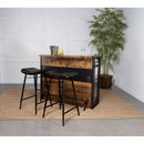  Coaster Furniture Bayu 109259 Leather Upholstered Bar Stool - Espresso IMAGE 5