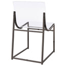  Coaster Furniture Adino 121142 Acrylic Dining Side Chair - Black Nickel IMAGE 8