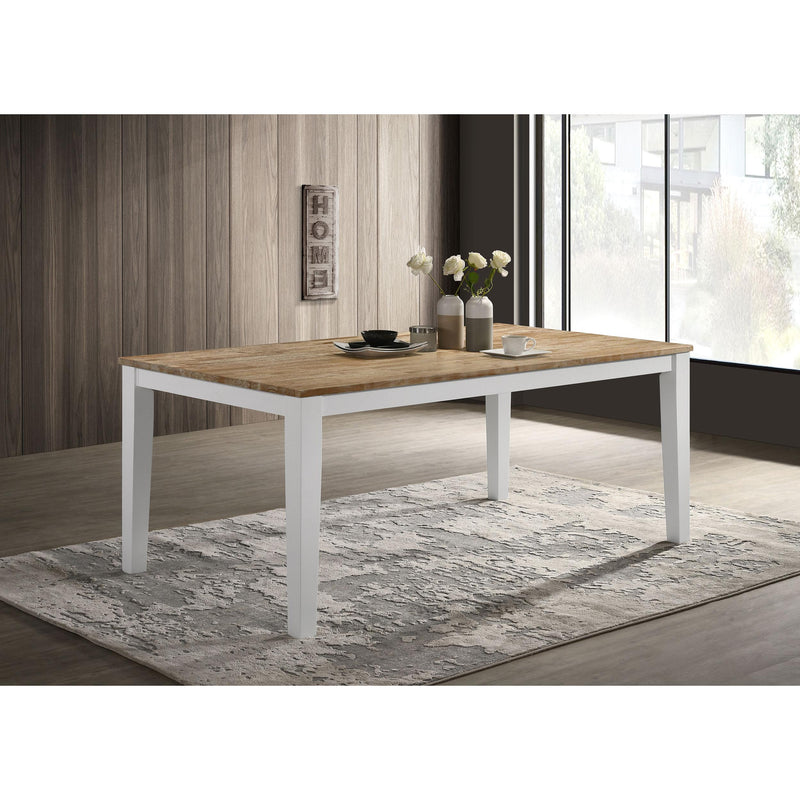  Coaster Furniture Hollis 122241 Rectangular 72-inch Wood Dining Table - Brown IMAGE 2