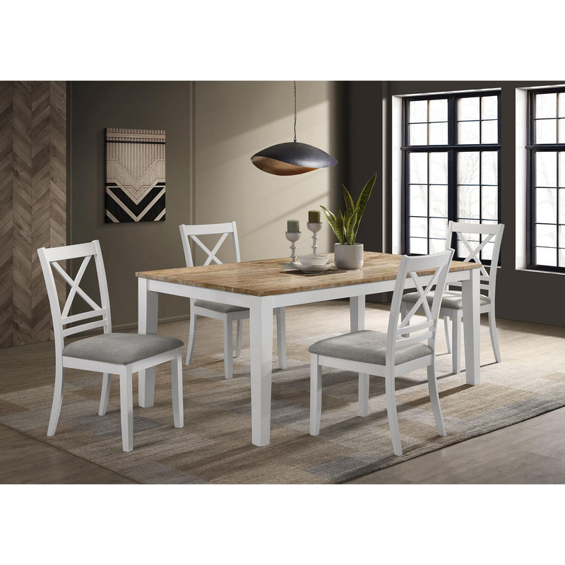  Coaster Furniture Hollis 122241 Rectangular 72-inch Wood Dining Table - Brown IMAGE 6