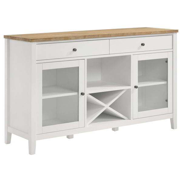  Coaster Furniture Hollis 122245 2-door Dining Sideboard Buffet Storage Cabinet - White IMAGE 1