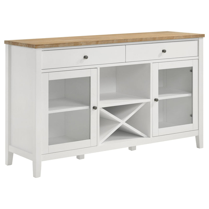  Coaster Furniture Hollis 122245 2-door Dining Sideboard Buffet Storage Cabinet - White IMAGE 1
