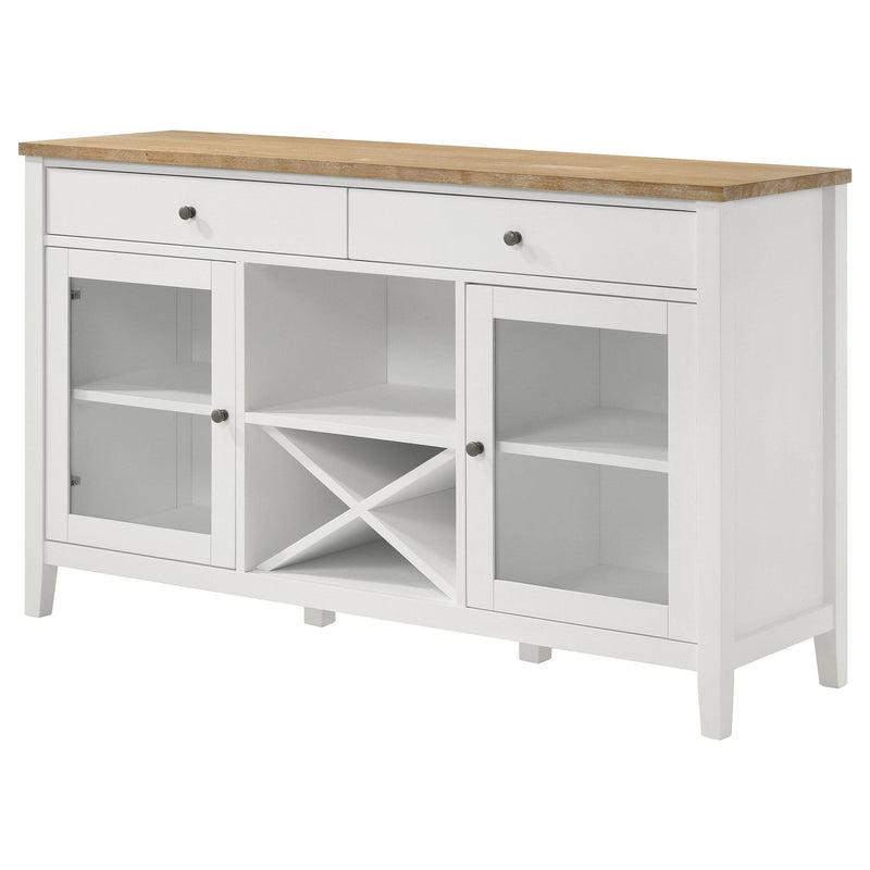  Coaster Furniture Hollis 122245 2-door Dining Sideboard Buffet Storage Cabinet - White IMAGE 5