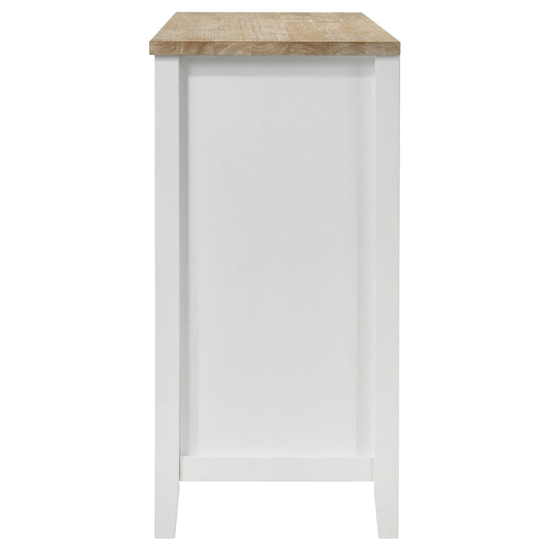  Coaster Furniture Hollis 122245 2-door Dining Sideboard Buffet Storage Cabinet - White IMAGE 6