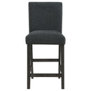  Coaster Furniture Alba 123139 Boucle Upholstered Counter Chair - Black IMAGE 3