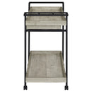  Coaster Furniture Ventura 181005 1-Drawer Engineered Wood Bar Cart - Grey Driftwood IMAGE 5