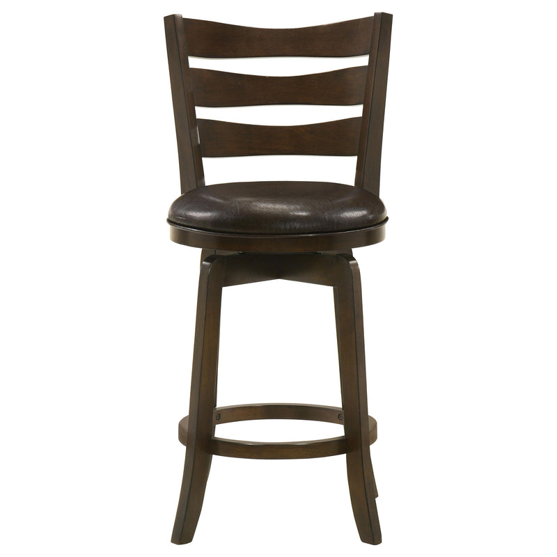 Coaster Furniture Murphy 181368 Wood Counter Height Swivel Bar Chair - Dark Brown IMAGE 3