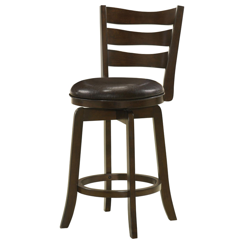  Coaster Furniture Murphy 181368 Wood Counter Height Swivel Bar Chair - Dark Brown IMAGE 4