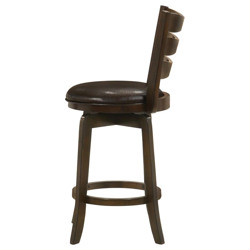 Coaster Furniture Murphy 181368 Wood Counter Height Swivel Bar Chair - Dark Brown IMAGE 5