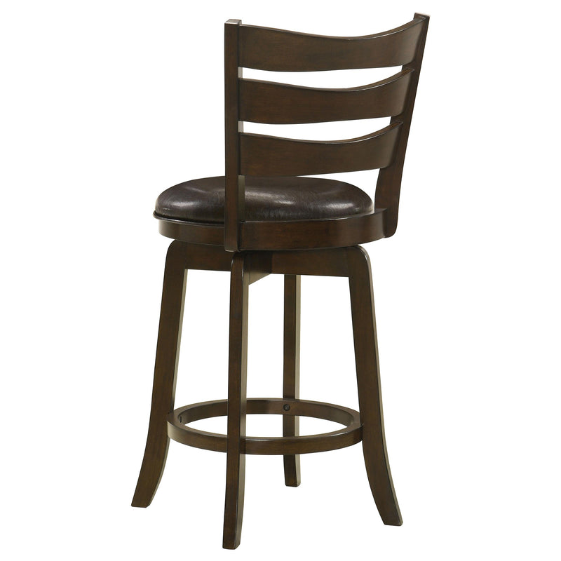  Coaster Furniture Murphy 181368 Wood Counter Height Swivel Bar Chair - Dark Brown IMAGE 6