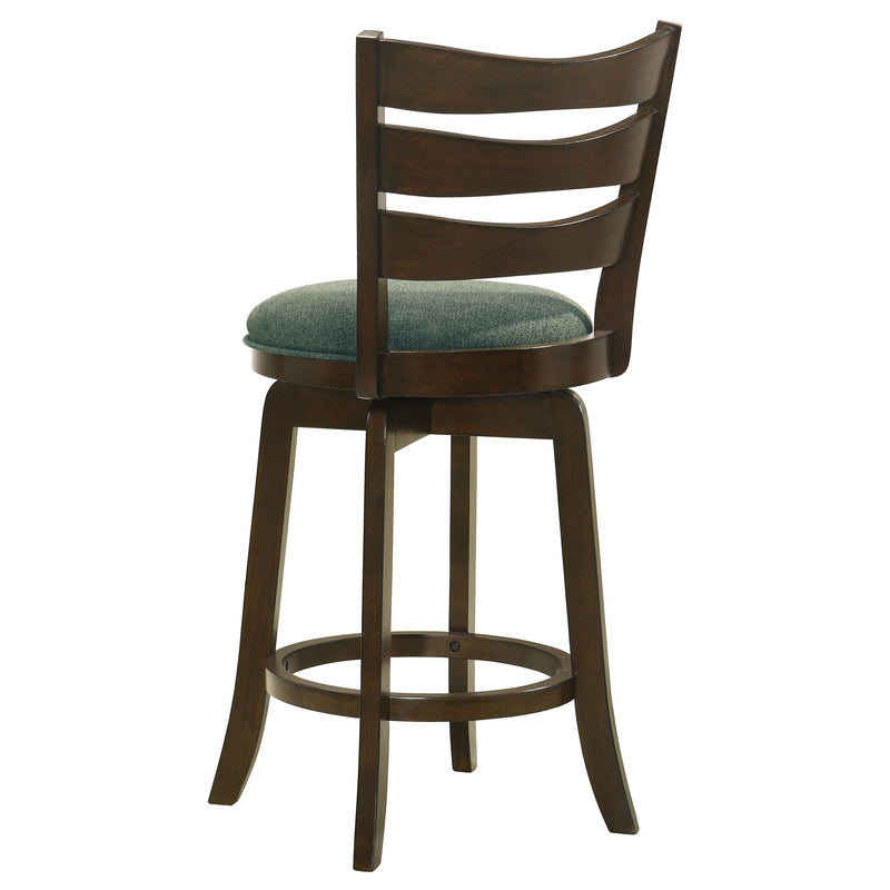 Coaster Furniture Murphy 181378 Wood Counter Height Swivel Bar Chair - Hunter Green IMAGE 6