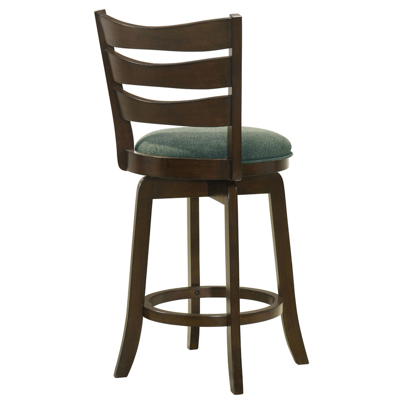  Coaster Furniture Murphy 181378 Wood Counter Height Swivel Bar Chair - Hunter Green IMAGE 7