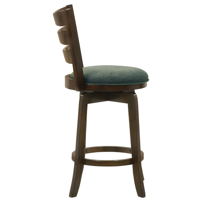  Coaster Furniture Murphy 181378 Wood Counter Height Swivel Bar Chair - Hunter Green IMAGE 8