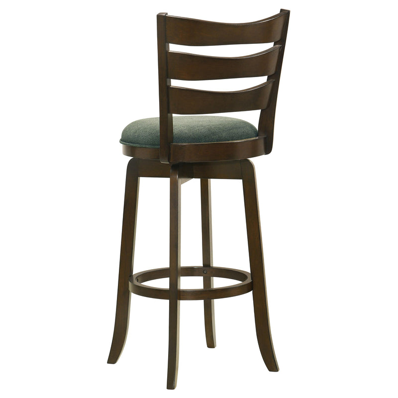  Coaster Furniture Murphy 181379 Wood Pub Height Swivel Bar Chair - Hunter Green IMAGE 6