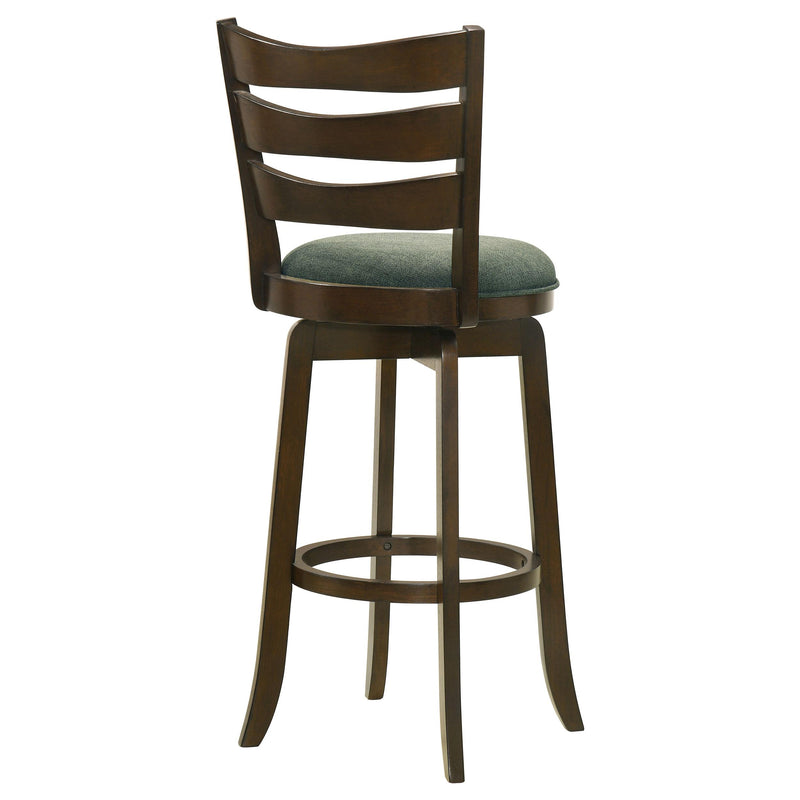  Coaster Furniture Murphy 181379 Wood Pub Height Swivel Bar Chair - Hunter Green IMAGE 7