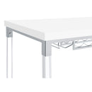  Coaster Furniture Norcrest 182101 47-inch Acrylic Leg Bar Table - White High Gloss IMAGE 11