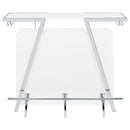  Coaster Furniture Araceli 182355 Freestanding LED Home Bar Cabinet - White High Gloss IMAGE 11