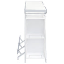  Coaster Furniture Araceli 182355 Freestanding LED Home Bar Cabinet - White High Gloss IMAGE 12