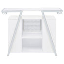  Coaster Furniture Araceli 182355 Freestanding LED Home Bar Cabinet - White High Gloss IMAGE 14