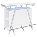  Coaster Furniture Araceli 182355 Freestanding LED Home Bar Cabinet - White High Gloss IMAGE 4