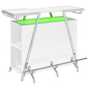  Coaster Furniture Araceli 182355 Freestanding LED Home Bar Cabinet - White High Gloss IMAGE 8