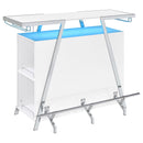  Coaster Furniture Araceli 182355 Freestanding LED Home Bar Cabinet - White High Gloss IMAGE 9