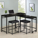  Coaster Furniture Hawes 182724 4-piece Multipurpose Counter Height Table Set - Black IMAGE 17