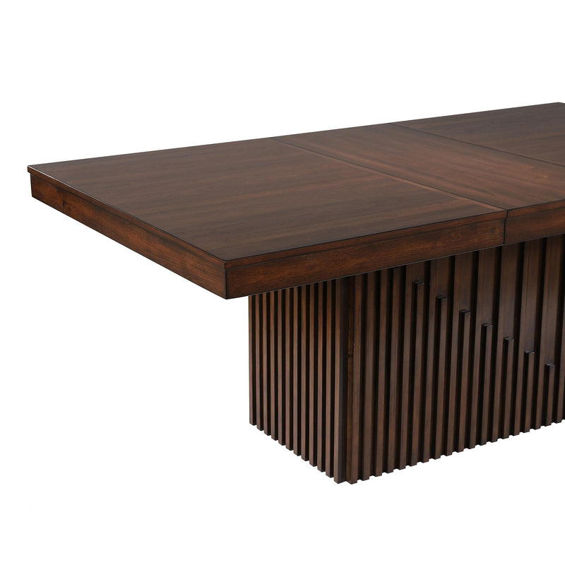  Coaster Furniture Briarwood 182991 77-inch Extension Leaf Dining Table - Mango Oak IMAGE 8