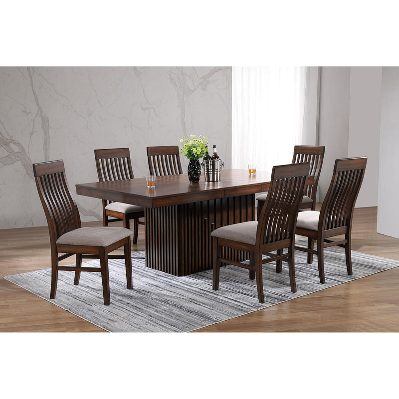 Coaster Furniture Briarwood 182992 Wood Dining Side Chair - Mango Oak IMAGE 9