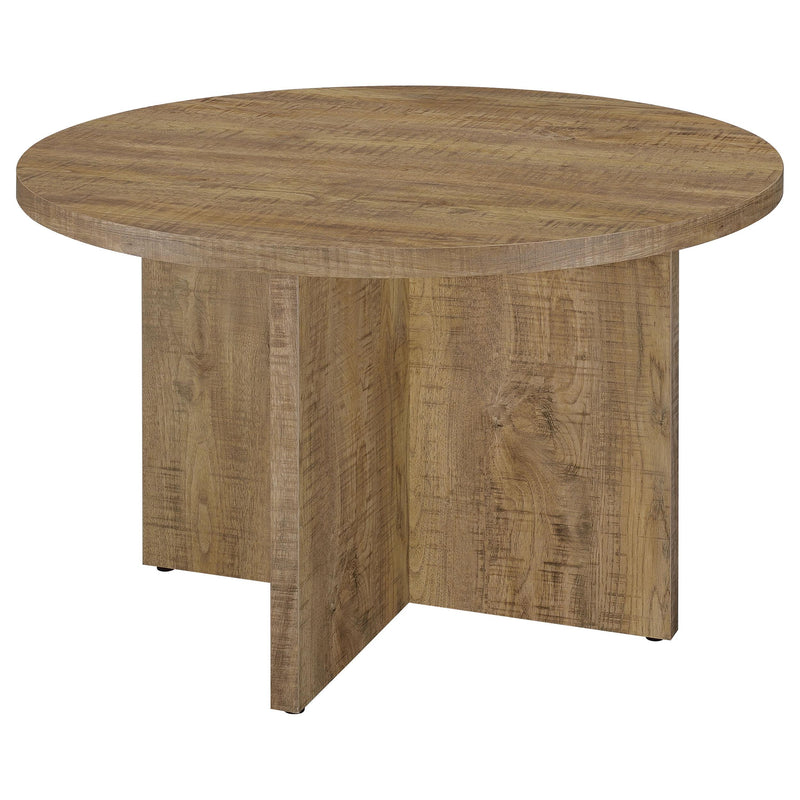  Coaster Furniture Jamestown 183021 Round 47-inch Composite Wood Dining Table - Mango IMAGE 4